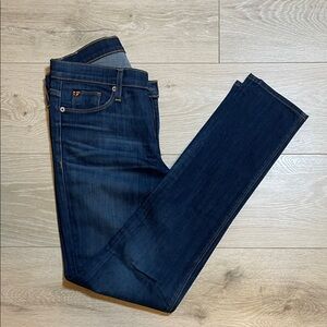 Hudson Women’s Colette Mid Rise Skinny Stretch Jeans Dark Blue Denim  Size: 28